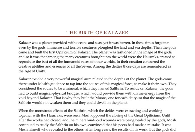 develop captivating lore for your fantasy worlds and games